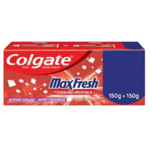 Colgate Max Fresh Spicy Fresh Red Gel Toothpaste 150 g (Pack of 2)