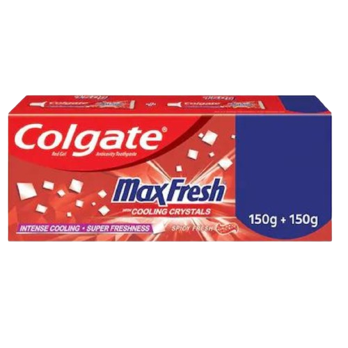Colgate Max Fresh Spicy Fresh Red Gel Toothpaste 150 g (Pack of 2)