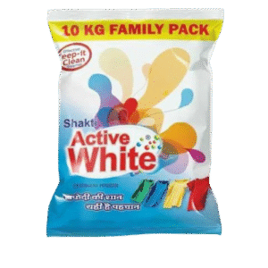 Active White Detergent Powder - 10 kg Family Pack