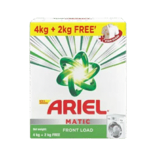 Ariel Matic Front Load Detergent Powder 4 kg (Get Extra 2 kg Free)