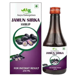 AAYU Jamun Sirka Syrup Improve Skin Health - Vitamin C, Iron, Nutrients in Jamun Vinegar - 250ml
