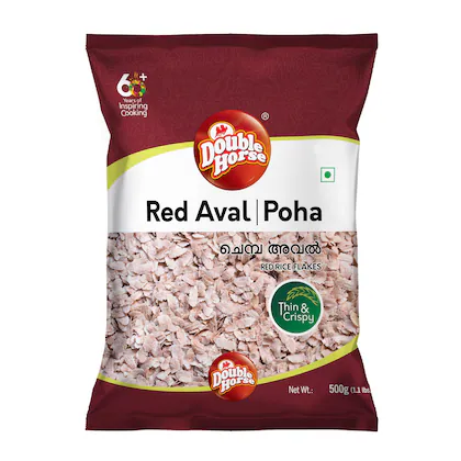 Double Horse Organic Red Aval Organic Red Rice | Poha - Image 3