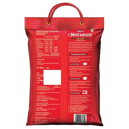 Kohinoor Charminar Select Basmati Rice 5 kg - Image 7