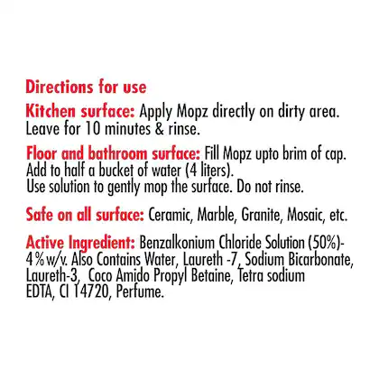 My Home Mopz Floral Fresh Surface Cleaner - Image 7