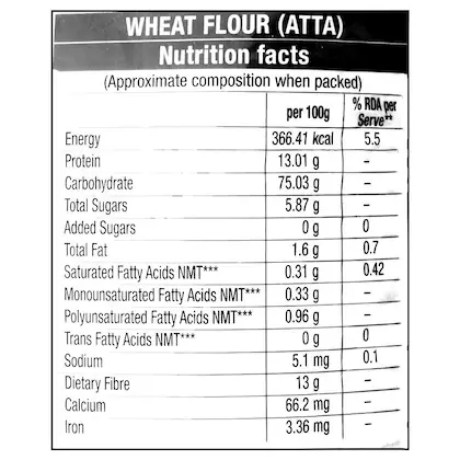 Nature Fresh Sampoorna Chakki Whole Wheat Atta 10 kg - Image 2