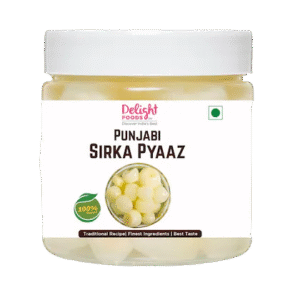 Delight Foods Sirka Pyaaz 350g| Pickled Round Onions in Vinegar