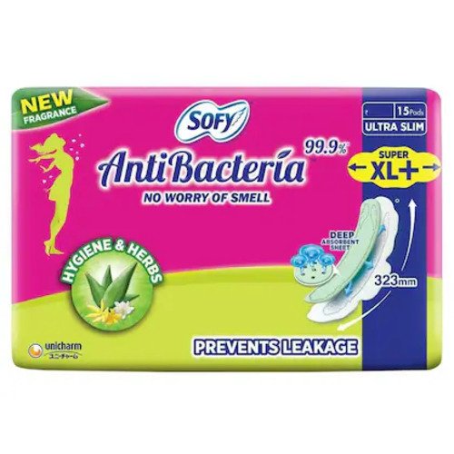 SOFY ANTI BACTERIA XL+ 15PEDS