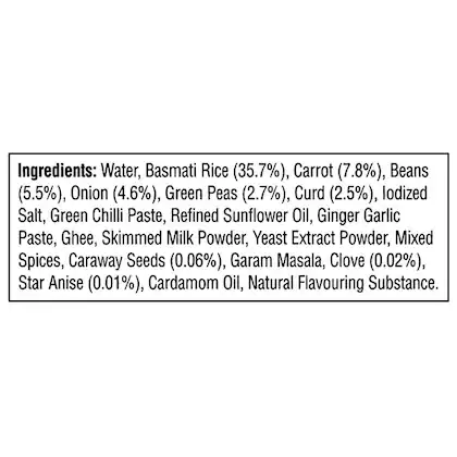 Tata Sampann Yumside Rich & Aromatic Vegetable Biryani - Image 3