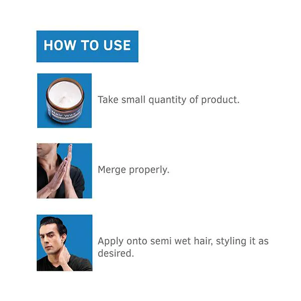 Ustraa Hair Wax for Men - Wet Look 100 gm - Image 4